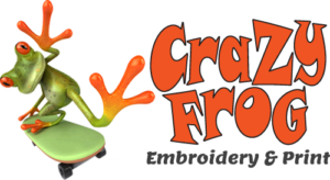 Logo and Image for Crazy Frog Embroidery and Print