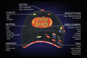 Fully customised cap front view
